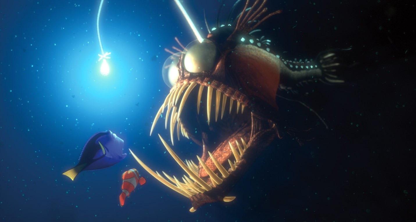 Angler fish from Finding Nemo