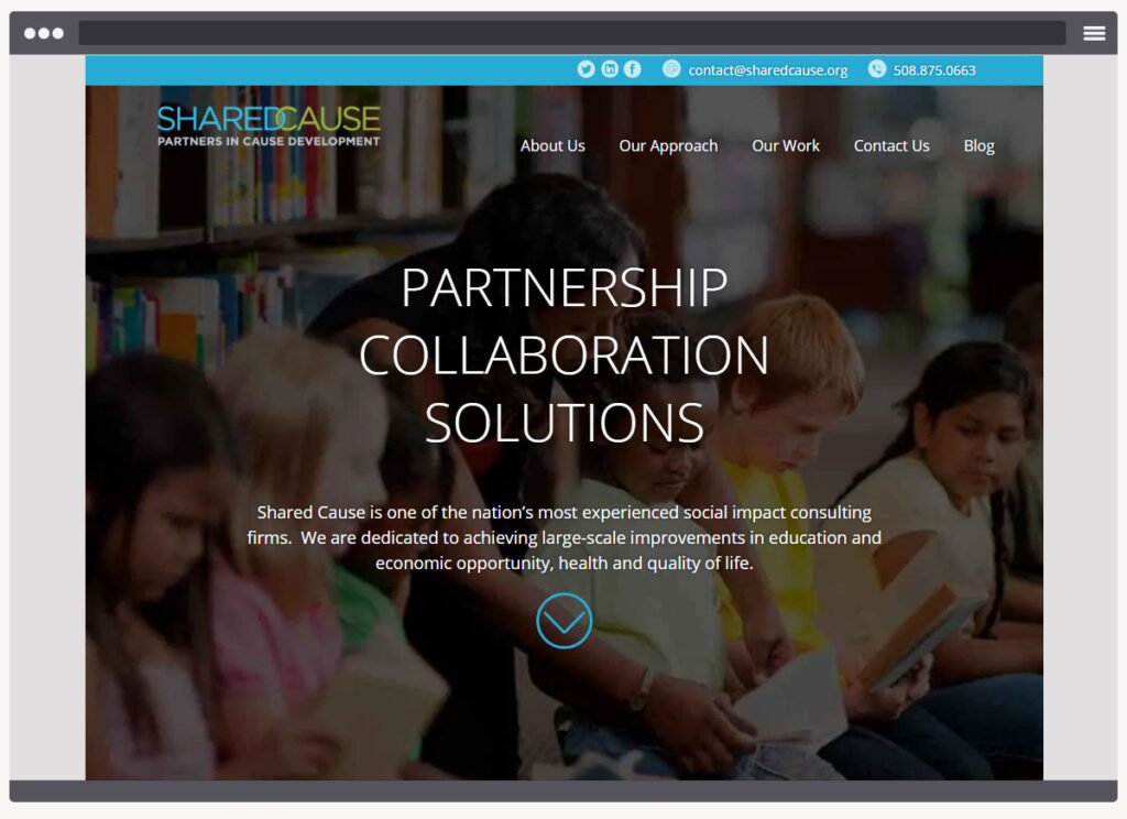 Shared Cause homepage