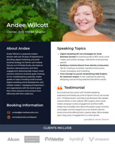 Andee Wilcott Speaker Info