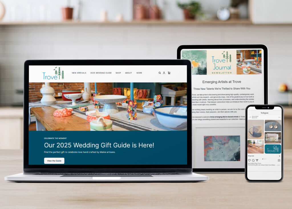 trove-cover Trove website, newsletter and digital ads