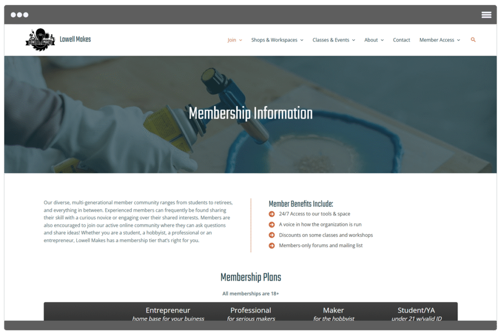 lm-website Lowell Makes website
